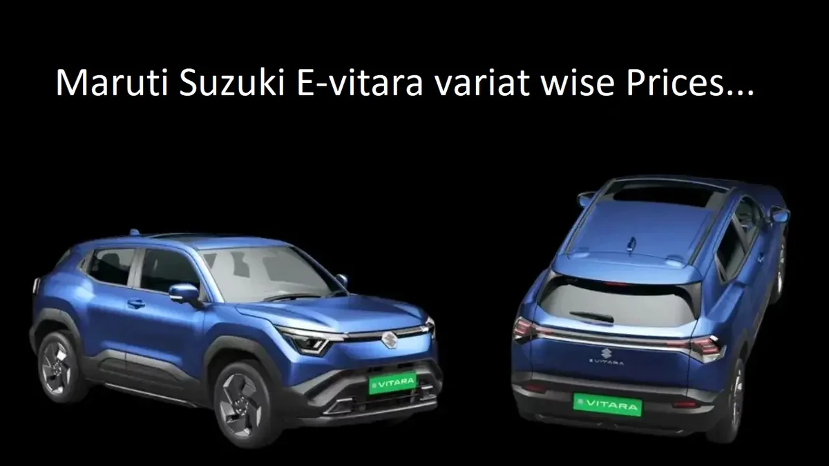 Detailed price list and feature breakdown of Maruti Suzuki E Vitara variants