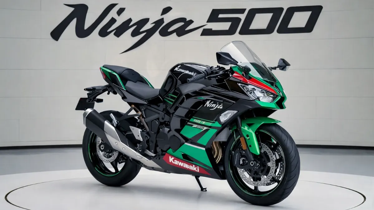 Kawasaki Ninja 500 motorcycle with stunning design and mileage