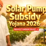 PM KUSUM solar pump subsidy program for farmers in 2026